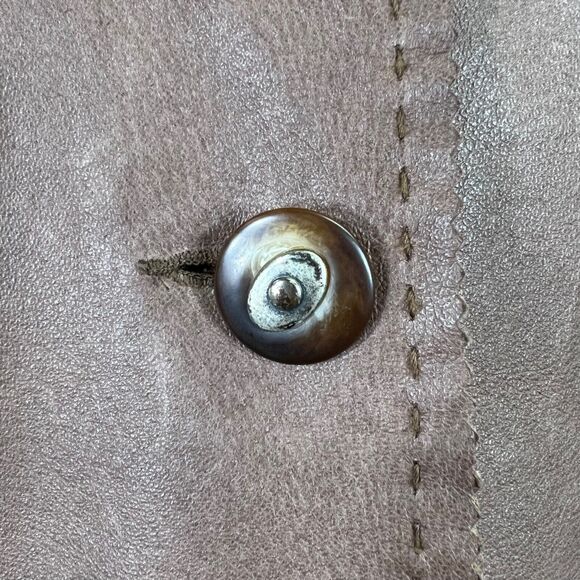 Vintage Womens Leather Jacket Western Brown Country Clothing Company Medium - Picture 9 of 15